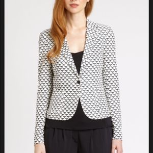 Tory Burch  Hayley Jacket Blazer 1 Button Scallop
